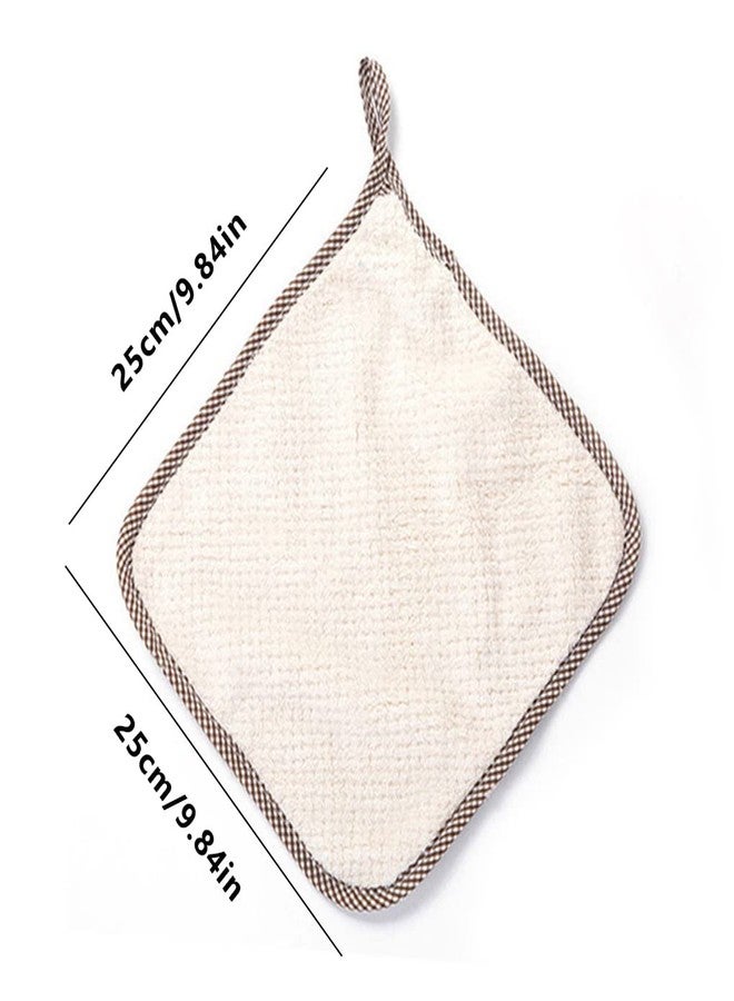 Mockery Kitchen Washcloths Super Absorbent Cleaning Cloth Dishwashing Hangable Rag Soft Towel, Multi-Purpose Cleaning Cloths, Wash Cloth for Home, Car, Window, Odor Stain Grease Free(White, Pack of 2) - Image 3